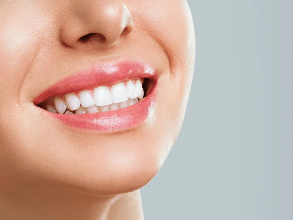 Patient with white smile
